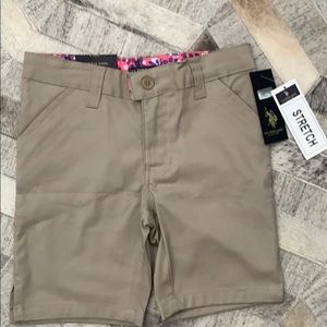 Girls Khaki Shorts (size 5)